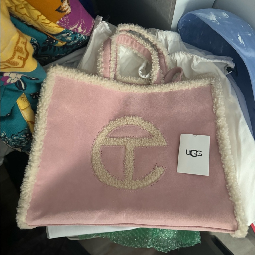 Ugg x Telfar Medium Shopper Pink Bag